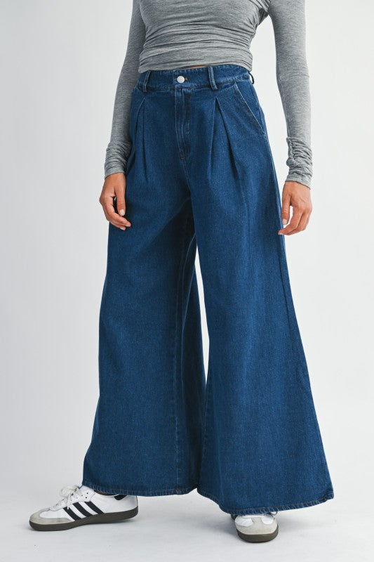 Elevated Denim Palazzo