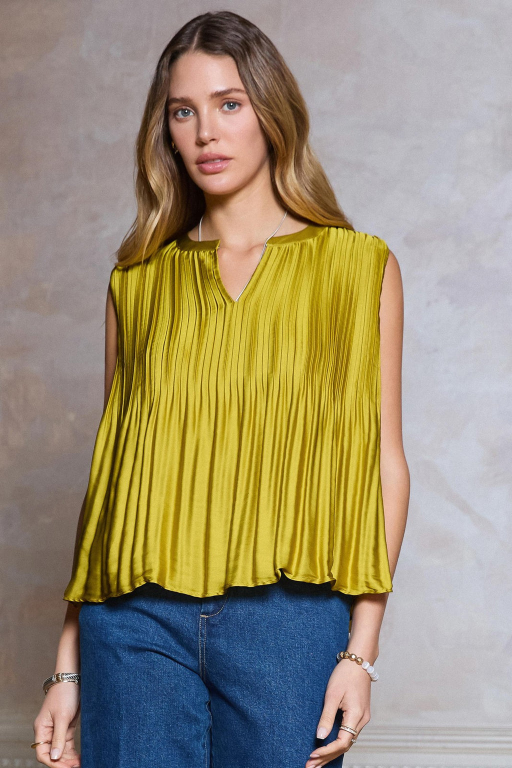 Marbella Pleated Top