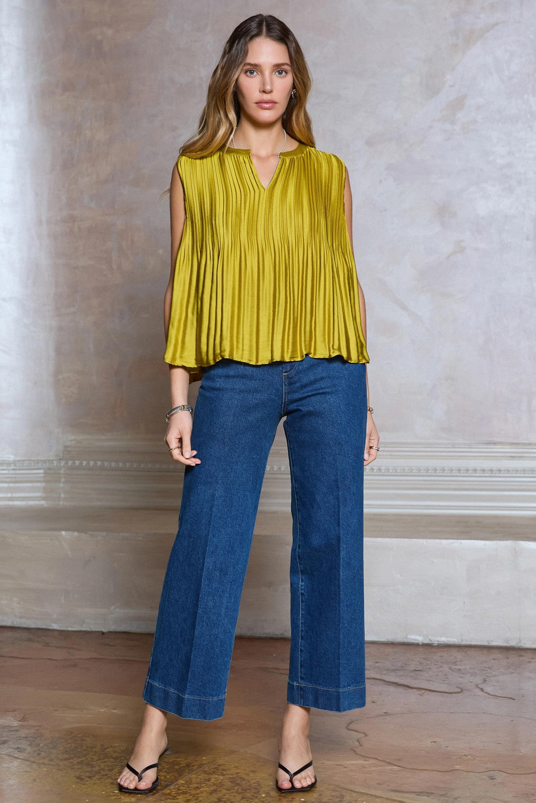 Marbella Pleated Top