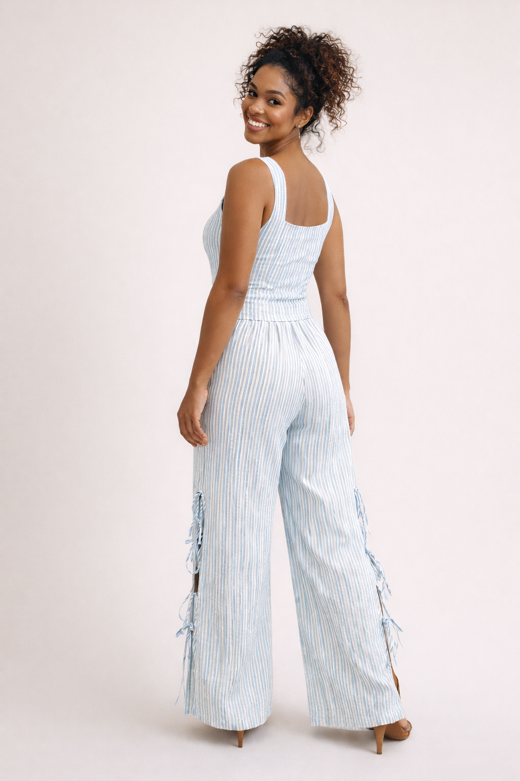 Azure Breeze Lace-Up Set