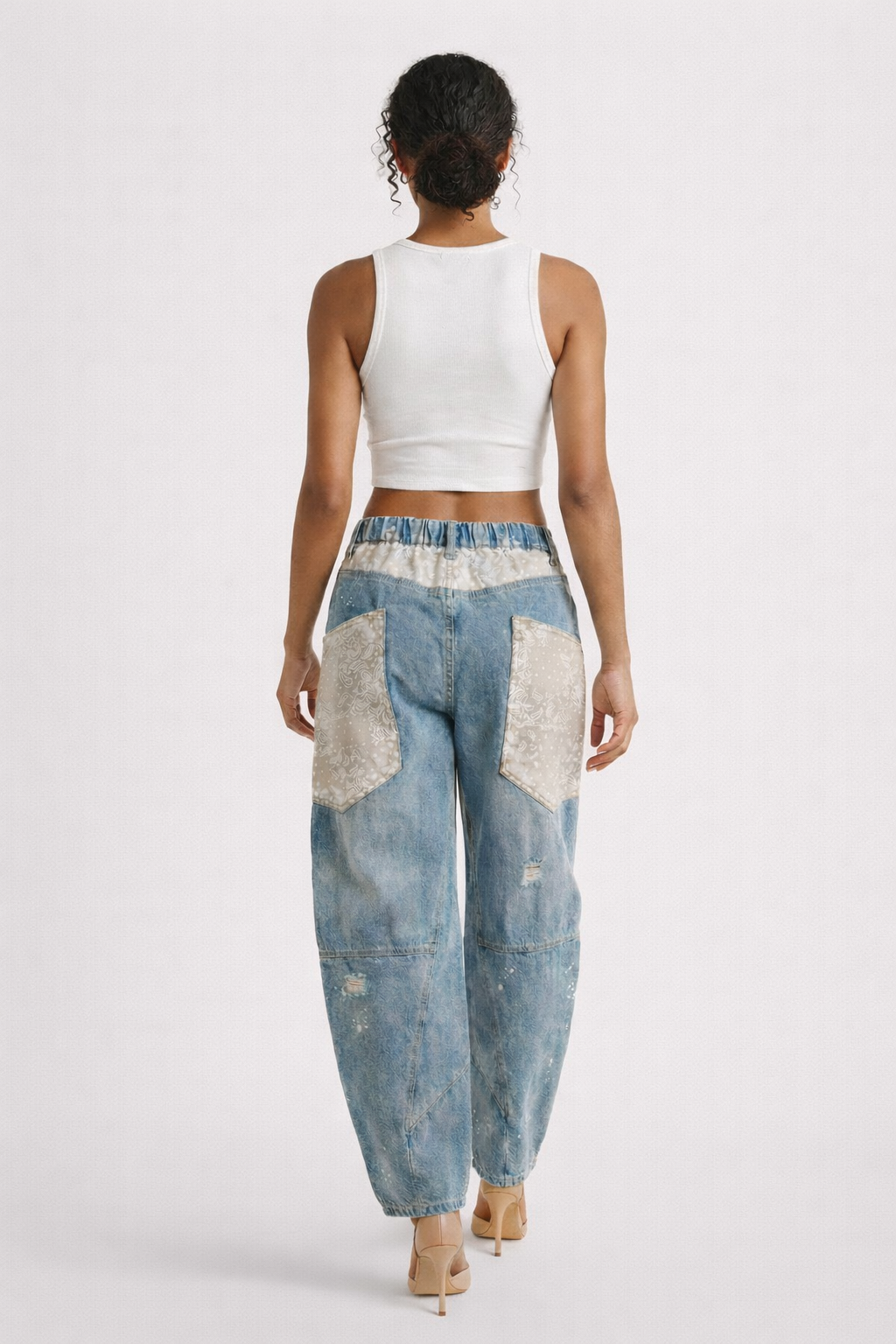 Bandana Barrel Jean