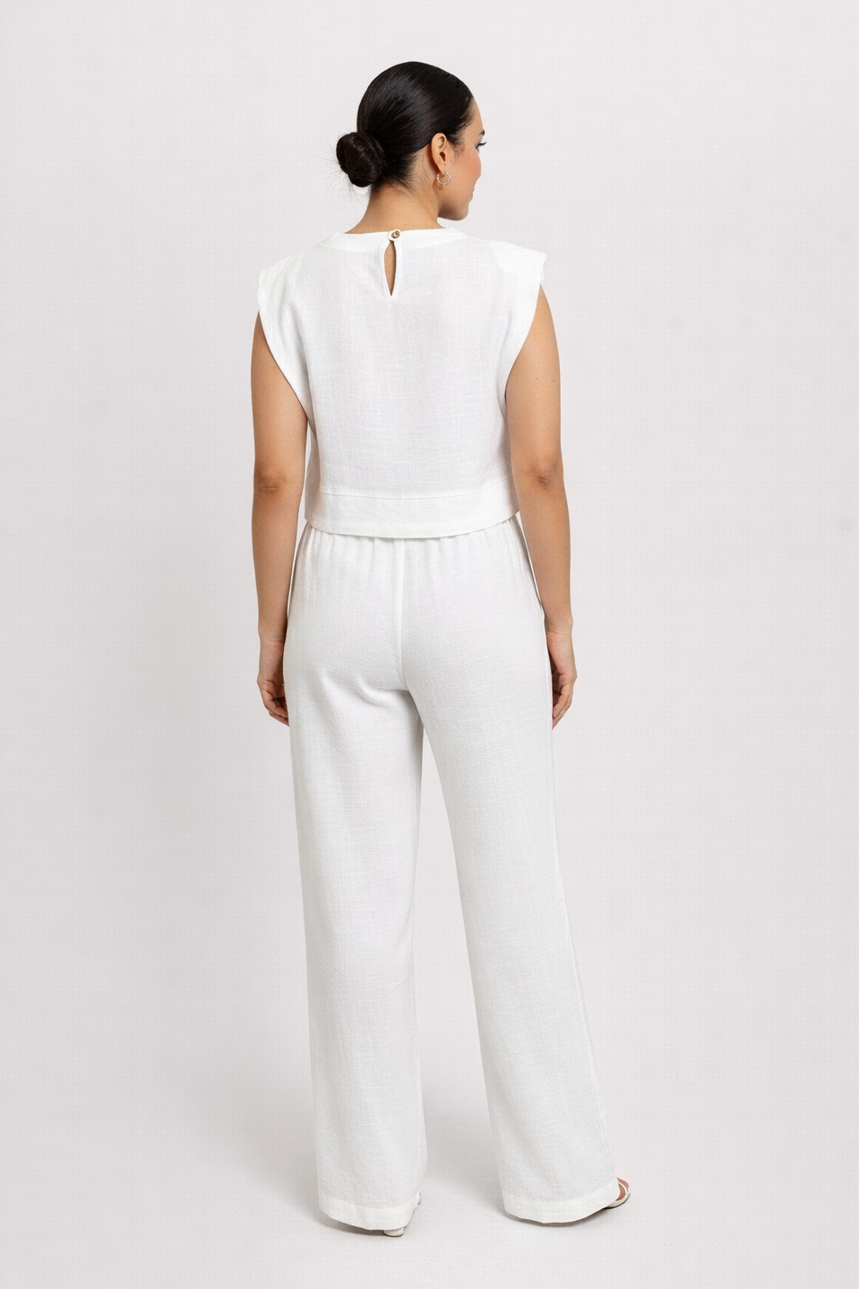 White Linen Blend Set