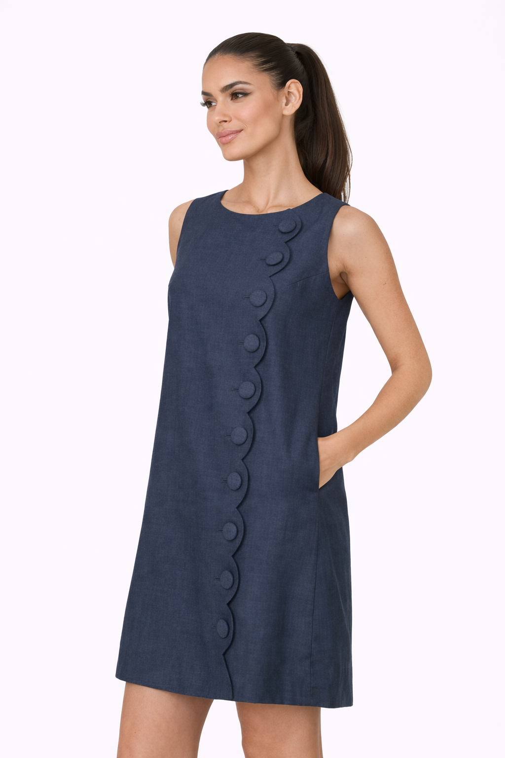 Breezy Linen Button Dress