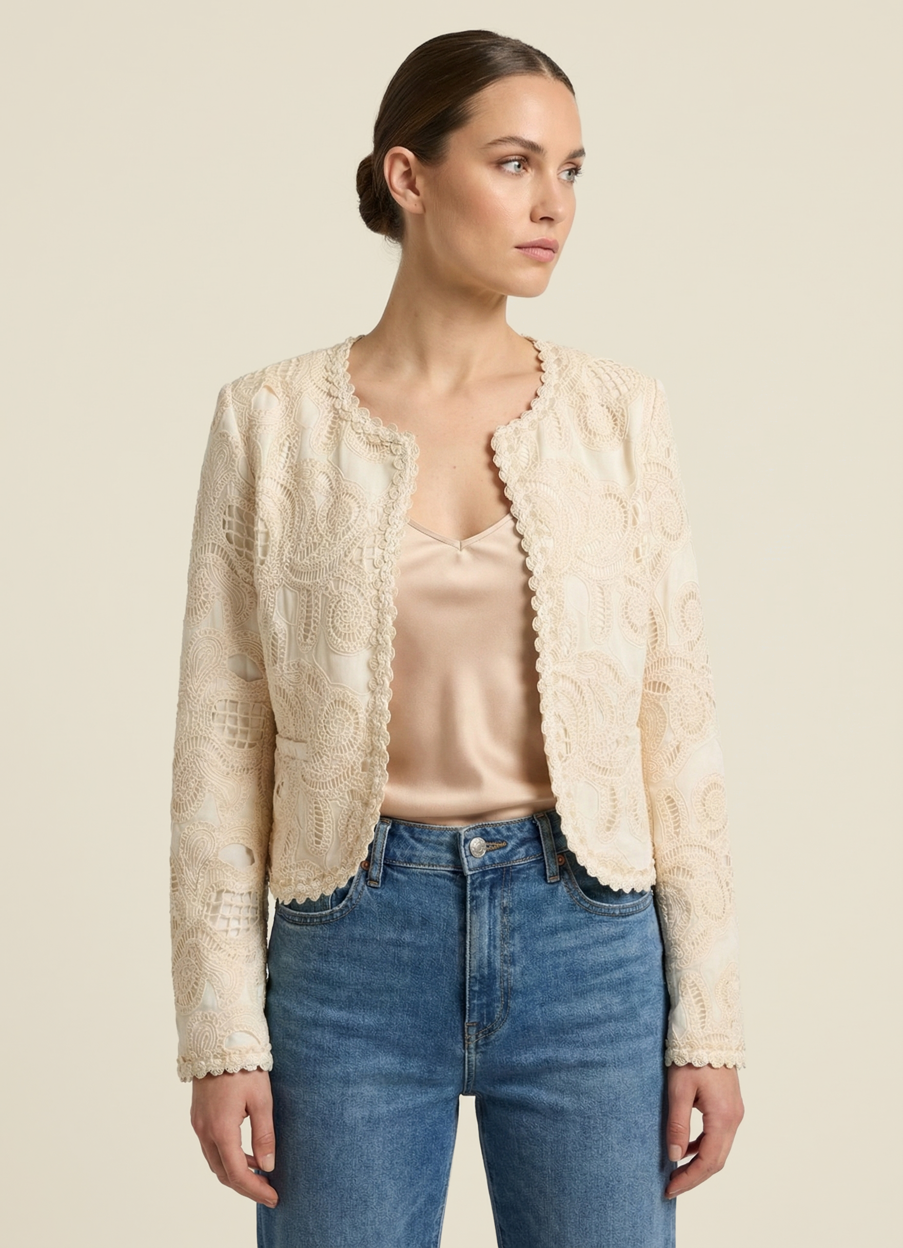 Ivory Lace Jacket