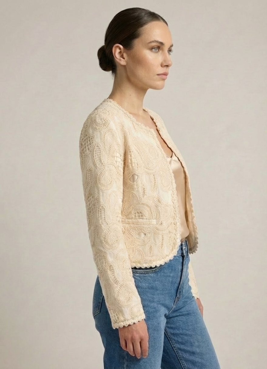 Ivory Lace Jacket