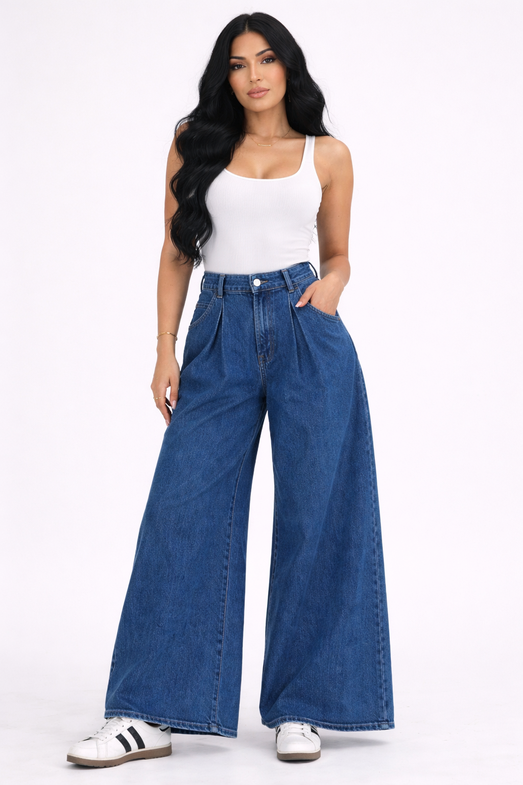 Elevated Denim Palazzo