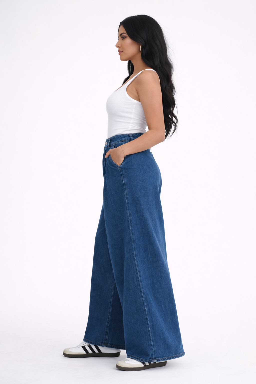 Elevated Denim Palazzo